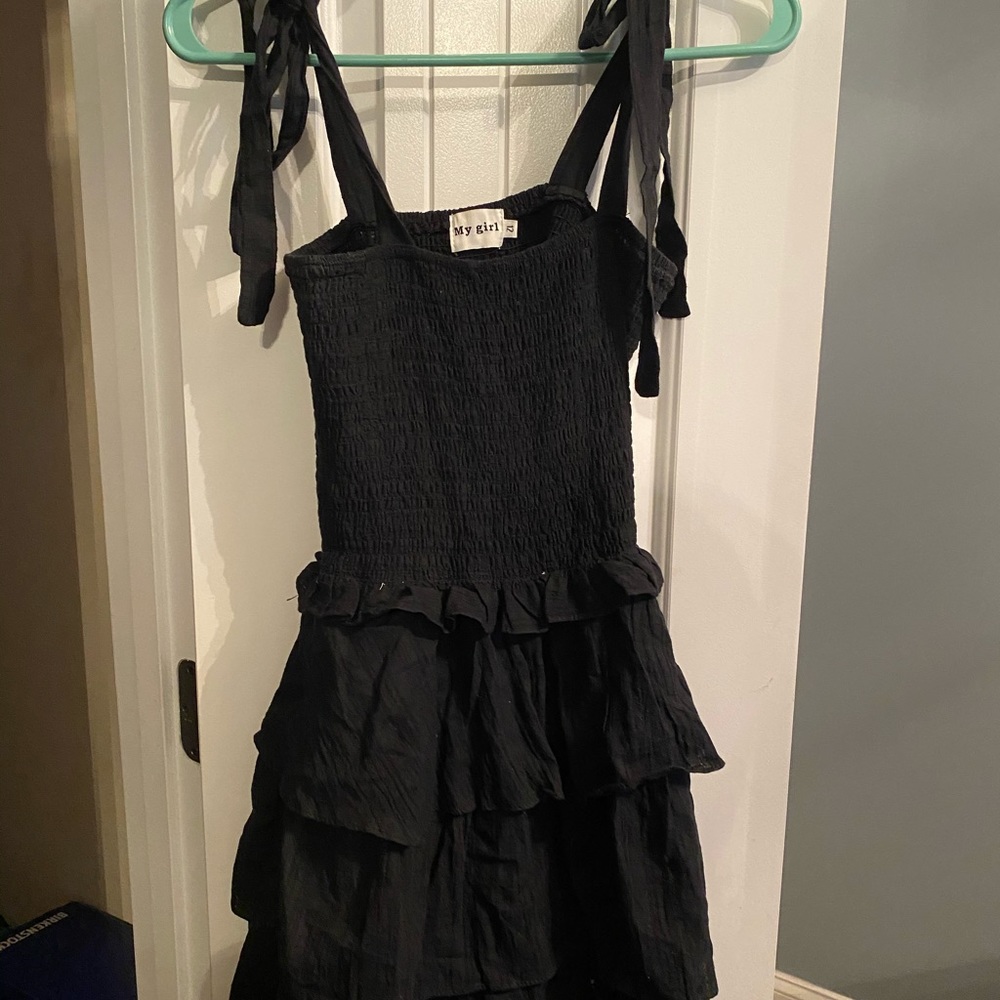 Black dress.